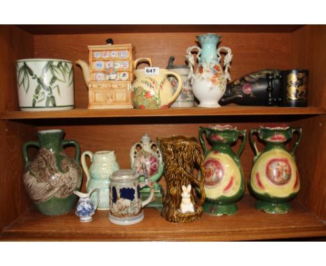 A quantity of useful ceramic items.