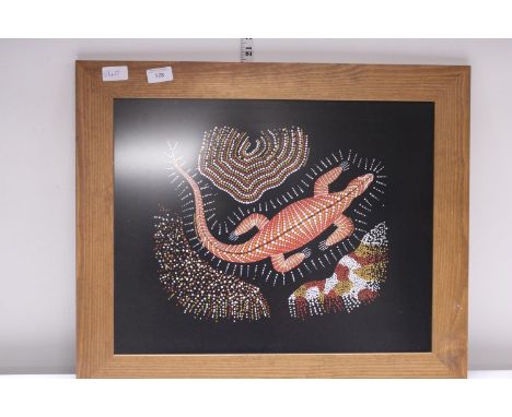 A Australian aboriginal artwork by Shane Bates 