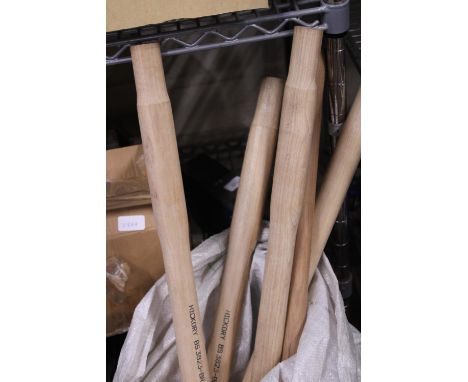 Five Hickory sled hammer handles, shipping unavailable 