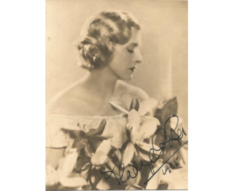 Actress Gladys Cooper vintage black and white 7x5 photo signed and dated 1935. Dame Gladys Constance Cooper, DBE was an Engli