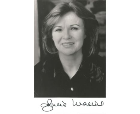 Actress Julie Walters three signed 5½x3 black and white photos. Dame Julia Mary Walters DBE, known professionally as Julie Wa