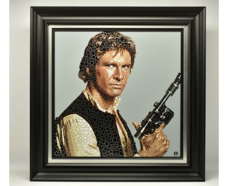 PAUL NORMANSELL (BRITISH 1978) 'HAN SOLO', a head and shoulders portrait of Harrison Ford as his Star Wars character, initial
