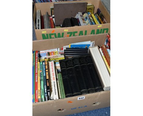 TWO BOXES OF BOOKS, MAPS, GUIDES &amp; PRINTS to include approximately sixty miscellaneous book titles in hardback and paperb