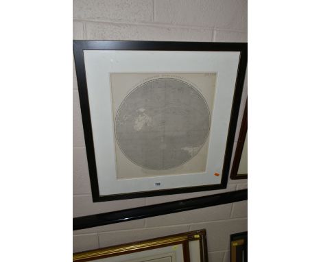 EIGHT 18TH AND 19TH CENTURY ENGRAVING PRINTS, comprising two Joseph Wilson Lowry 'Perspective projection of the Northern Hemi