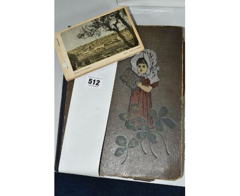 ONE ALBUM AND LOOSE containing approximately 216 early 20th century Postcards (Edwardian -WW1 era) from Britain, Europe and t
