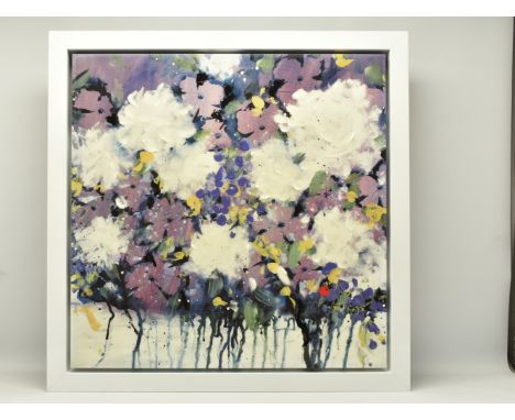 DANIELLE O'CONNOR AKIYAMA (CANADIAN 1957) 'POSTERITY III' a signed limited edition print on canvas of blossoms, 79/195, with 