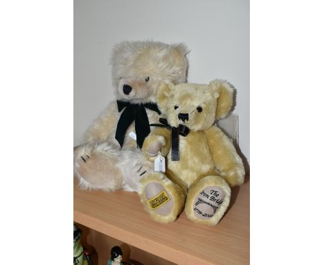 A MERRYTHOUGHT LIMITED EDITION 'IRONBRIDGE CELEBRATION BEAR 2009' AND A HOUSE OF FRASER TEDDY BEAR, comprising 'Ironbridge Ce