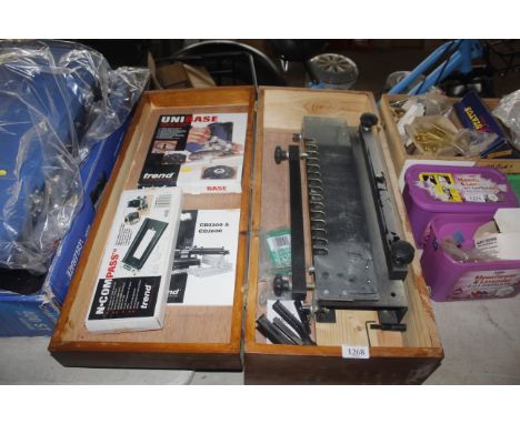 A C.D.J.300 Trend dovetail jig with instruction manual