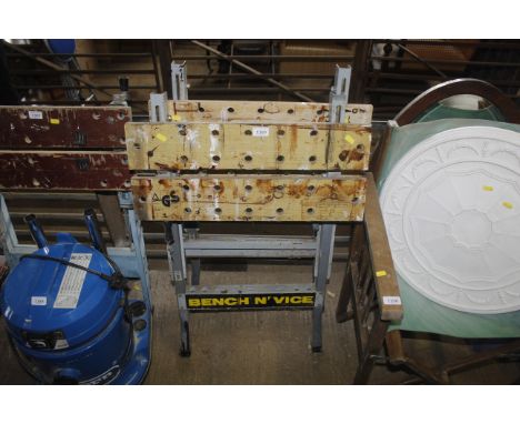 Two Bench 'n' Vice folding workmates