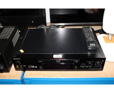 A Sony DVD/CD/video combi with remote control