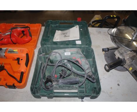 A Bosch PBH2100RE corded hammer drill in plastic case