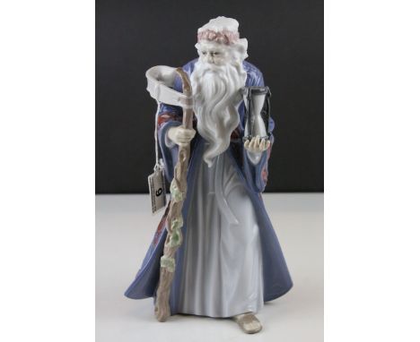 Lladro Millennium Series, model no. 6696 ' Fathertime ', 1999, 25.5cms high 