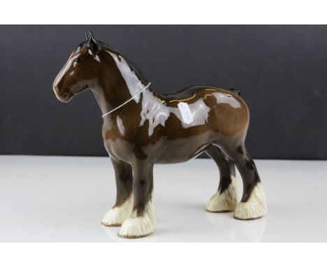 Beswick Brown Shire Mare, model no. 818, 21cms high