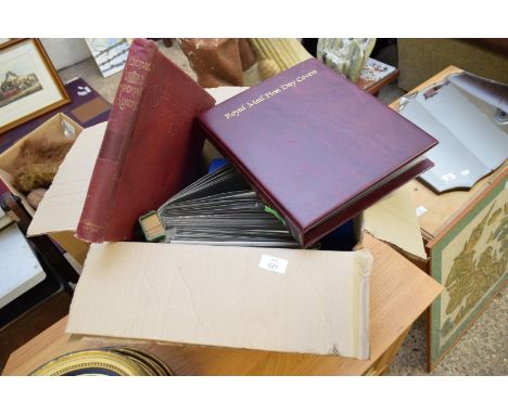 LARGE COLLECTION OF FIRST DAY COVERS AND ALBUMS OF STAMPS