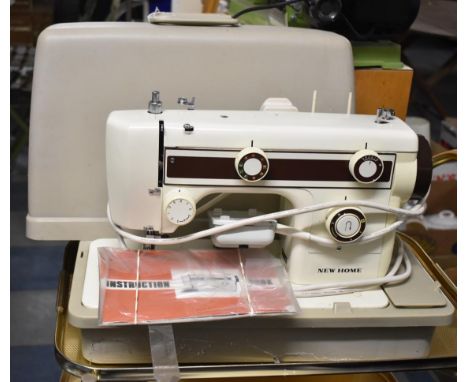 A New Home Electric Sewing Machine with Instruction Manual 