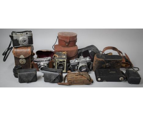 A Collection of Various Vintage Box and 35mm Camera to Include Brownie, Minolta, Kodak Retinette Together with Photographic S
