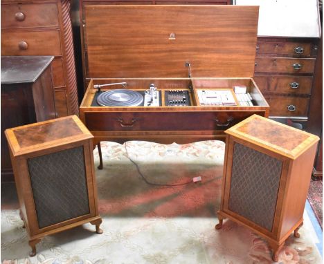 A Mid 20th Century Dynatron Music Centre with Goldring G102 Belt Driven Turntable, Radio and Cassette Recorder 