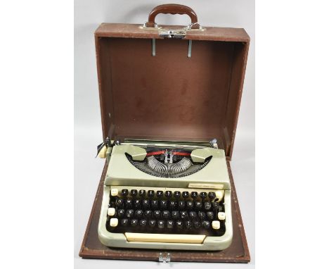 A Vintage Cased Imperial Good Companion Portable Manual Typewriter 
