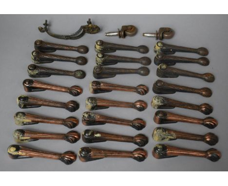 A Collection of Various Vintage Stair Carpet Clips 