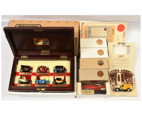 Matchbox Models of Yesteryear group to include YY60 Connoisseur Limited Edition Gift Set - containing 6 models in wooden pres