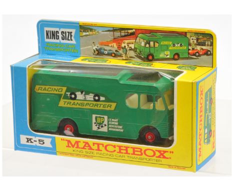 Matchbox King Size K5 BP Racing Car Transporter - Excellent Plus, a few marks to decals &amp; does have some small factory as