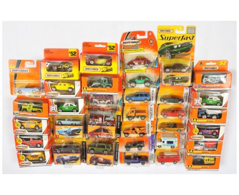 Matchbox Superfast Recent Issues including #57 Jaguar XJ6; #51 Land Rover Discovery; #65 Volkswagen T2 Camper; boxed Mattel W