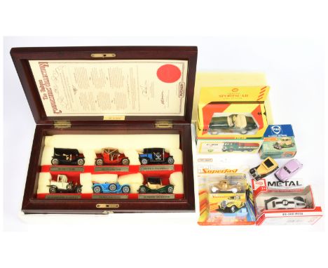 Matchbox Models of Yesteryear YY60 Connoisseur limited edition gift set - containing 6 models in wooden presentation box with