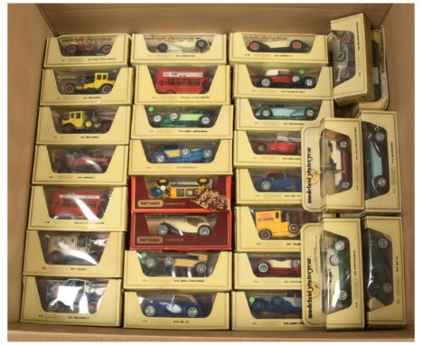 Matchbox Models of Yesteryear, a mixed boxed group of Cars and Commercials to include, Y23 AEC Omnibus, Y14 E.R.A R.1.B, Y14 