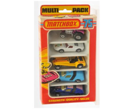 Matchbox Superfast MP1 Multi Pack Gift Set containing (1) 41b Siva Spyder Streakers Issue; (2) similar but Roman Numeral Blac