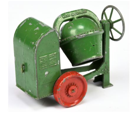 Matchbox Moko/Lesney large scale Cement Mixer - finished in green, red metal wheels - Fair to Good complete, but with some pa