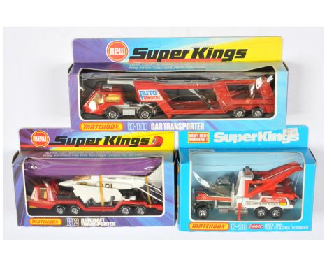 Matchbox Superkings, a mixed boxed group of Transporters and similar to include (1) &nbsp;K10 Articulated Car Transporter; - 