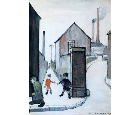 § Laurence Stephen Lowry RA (1887-1976)limited edition print'Viaduct Street Passage'733/850, blindstamped13.25 x 9.5in.