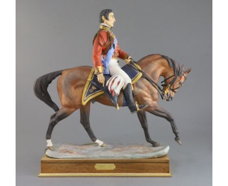 A Royal Worcester limited edition model of Wellington, from the Famous Military Commanders Series, modelled by Bernard Winski