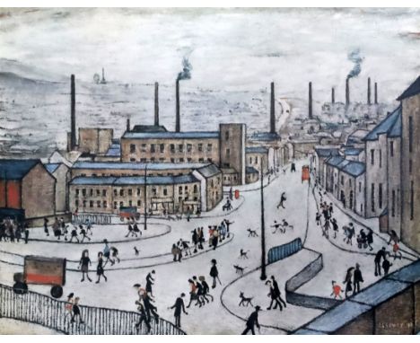 § Laurence Stephen Lowry RA (1887-1976)limited edition print'Huddersfield'signed and blind-stamped17.75 x 22.25in.