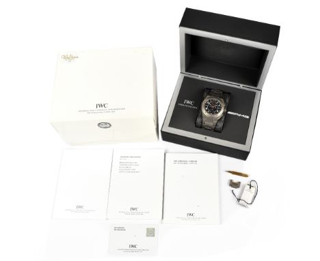 IWC (INTERNATIONAL WATCH COMPANY); a gentleman's titanium Ingenieur AMG produced exclusively for Mercedes with black dial set