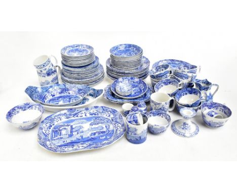 SPODE; a large quantity of Italian blue and white dinner and tea ware, both older pieces and more modern.Additional Informati