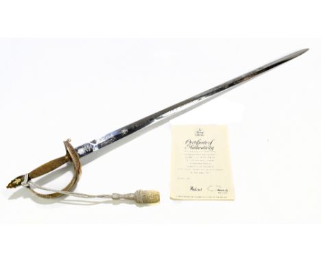 WILKINSON SWORD; a commemorative limited edition 'Royal Wedding Sword', numbered 0400-1000, with certificate.Additional Infor