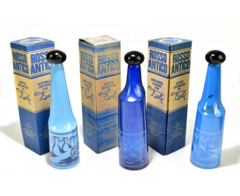 SALVADOR DALI FOR ROSSO ANTICO; three bottles from the series 'The Famous Bottles Decorated by Salvador Dali', no's 1-3, in o