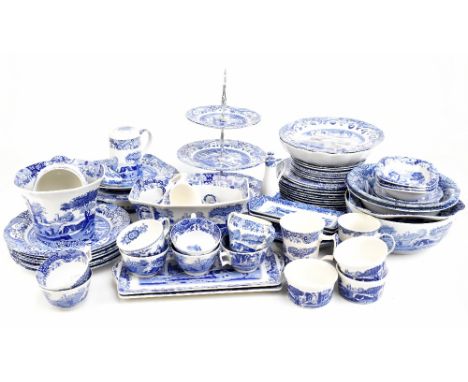 SPODE ITALIAN; an extensive tea and dinner service and assorted tableware to include storage containers, plates, jardinière, 