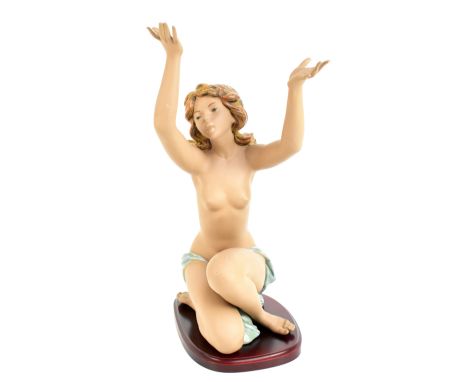 LLADRO; a large salt glazed figure 'Peace Offering', numbered 3559, height 46cm (lacking dove to right hand).Additional Infor