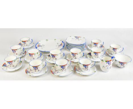 RADFORDS CROWN CHINA; a forty piece tea service with floral detail, pattern number 5254.Additional InformationTwo of the cups