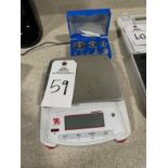 Ohaus Navigator Scale with Calibration Weight Set, 2200g Capacity, Model NV2201, S/N | Rig Fee $10