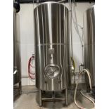 Marks DMW 30 BBL Brite Tank, 3 Zone Glycol Jacketed, Mandoor, Tangential Water Input | Rig Fee $900
