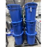 Lot of (12) 20 Gallon Brute Food Grade Containers | Rig Fee $75