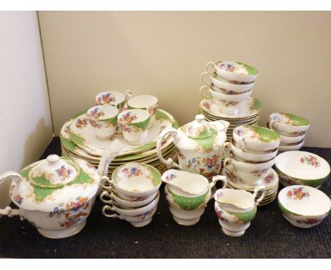 A Paragon dinner and tea service, in the 'Rockingham' pattern
