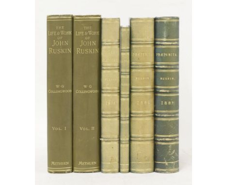 RUSKIN, John: 1.  Two works in one volume: Pre-Raphaelitism.  L, S Elder, 1851, 1st edn. pp68, (i) advert; bound with: The Re