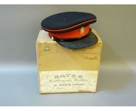 A Bates London military officer's cap, with motto 'Sva Tela Fonanti', Royal Ordnance Corps