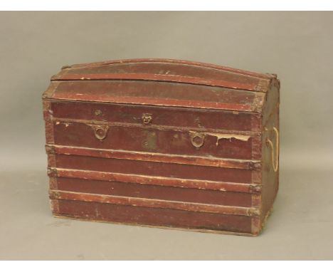 A Victorian domed top trunk