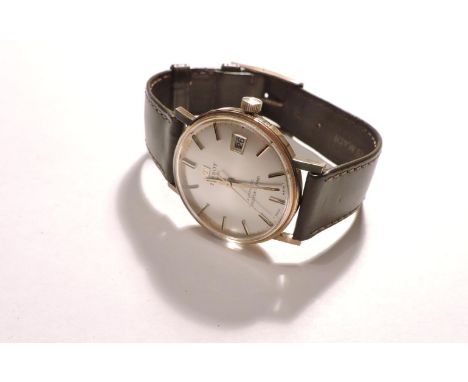 A gentleman's 9ct gold Tissot Seastar Seven automatic strap watch, original box