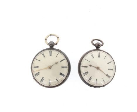 An open-face pocket watch by Wightwick & Mofs London, hallmarked London 1843. Signed full-plate key-wind fusee and chain move